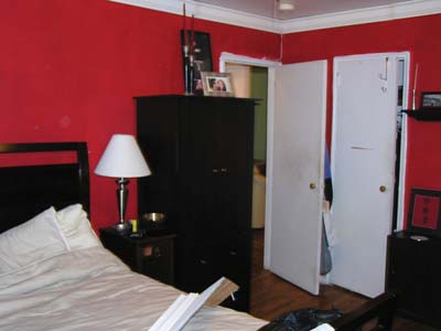 
Jill and Eddie's cramped bedroom isn't peaceful.
